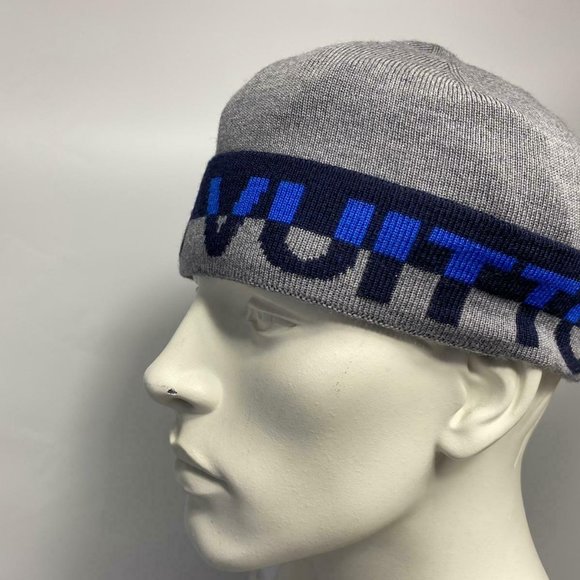 New Authentic Louis Vuitton Gray Wool Horizon Hat - Picture 9 of 9